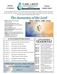 Ascension of the Lord Bulletin
